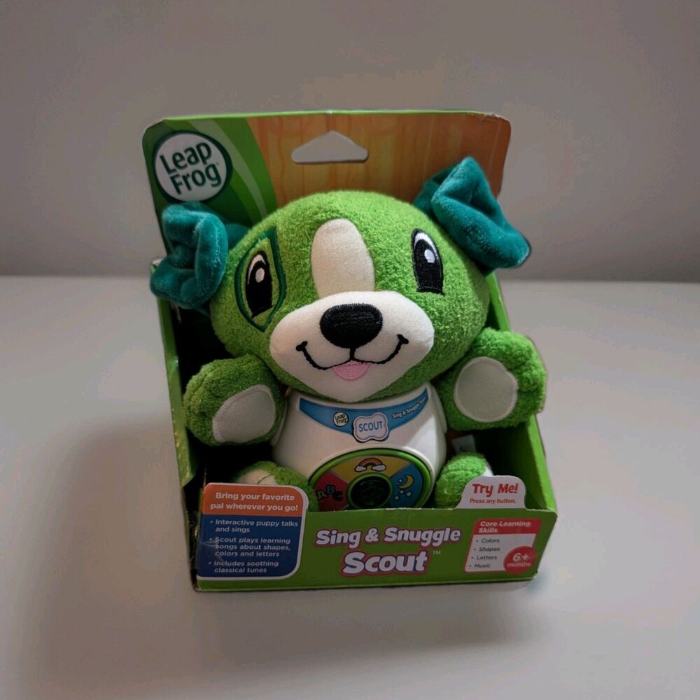 LeapFrog Sing & Snuggle Scout Interactive Puppy Toy Learning Plush NIB New
